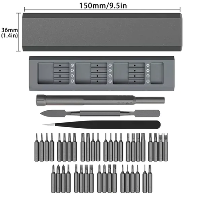 46-in-1 COMPACT PRECISION SCREWDRIVER SET WITH PUSH EJECT